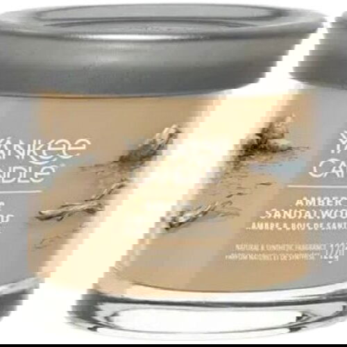 Yankee Candle Signature Small Tumbler dišeča sveča Amber & Sandalwood - 1 kos Cene