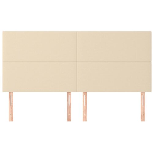  Uzglavlje krem boje 160x5x118/128 cm tkanina Slike