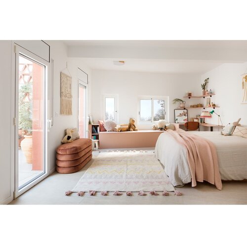 Lorena Canals Preproga iz bombaža Azteca Natural Vintage Nude - 120x160 cm Slike