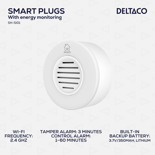 Deltaco SMART HOME WiFi Sirena, BELA Cene