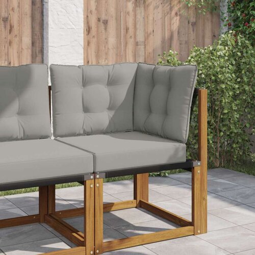  Jastuk za vanjsku sofU 3 pcs Sivi Poliester - Sivi 60 x 60 cm 1x sjedalo +1x naslon +1x bočna strana (2D s bartagom) Cijene