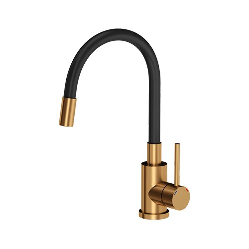 Quadron slavina MAGGIE nano PVD bakar/crna cijev Slike