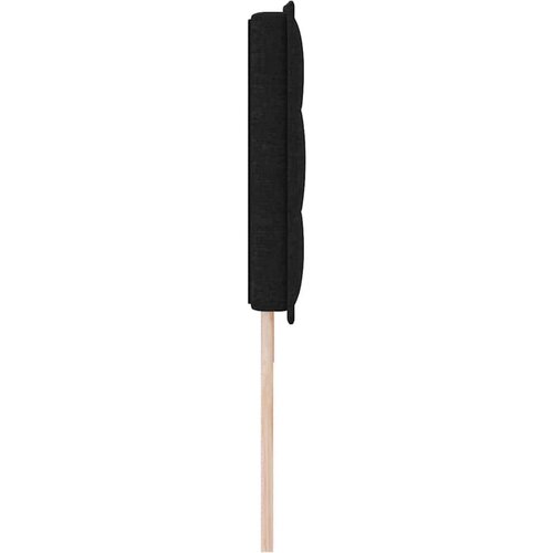  LED glava kreveta S LED lampica Crna 180 cm Poliester - Crna 180 cm Nizak uzglavlju Slike