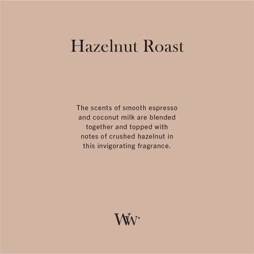 WoodWick Hazelnut Roast di&amp;scaron;eča sveča z lesenim stenjem 275 g Slike