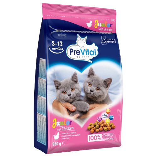 PREVITAL Suha hrana za mačke Junior, Piletina, 0.95 kg Cijene