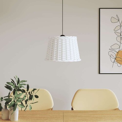  Sjenilo za stropnu svjetiljku bijelo Ø40x26 cm od pruća Cijene