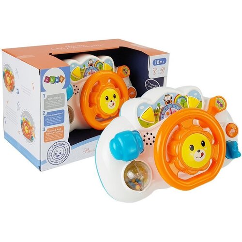  Interaktivni edukativni volan za bebe Lion - narančasti Slike