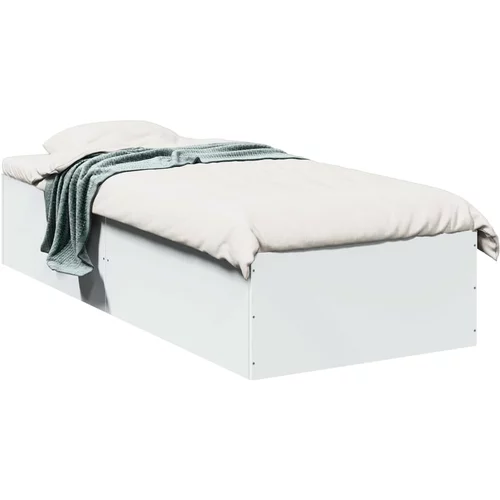  Okvir za krevet bijeli 90x200 cm konstruirano drvo
