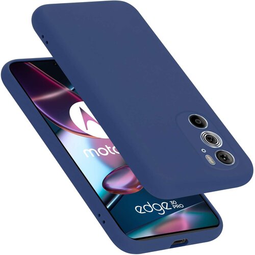 Cadorabo Ohi&scaron;je je združljivo z Motorola EDGE+ in tekoča modra - Za&scaron;čitni ovitek iz prožnega silikona TPU, (20860627) Cene