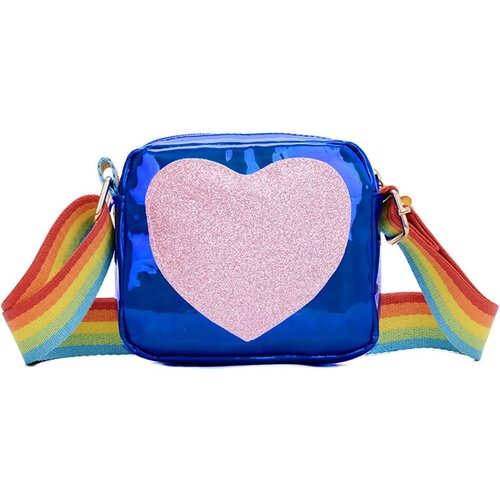 Dardanar Modna dekleta denarnica bleščice srce v obliki mavričnega ramenskega traku crossbody torba, (21167081) Cene