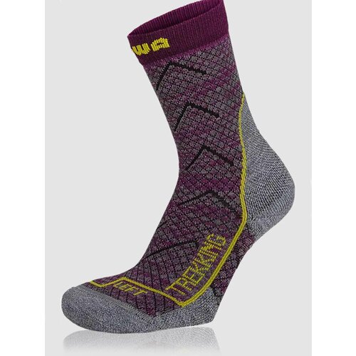 Lowa čarape za planinarenje za dečake mid Socks ljubičasto-sive Slike