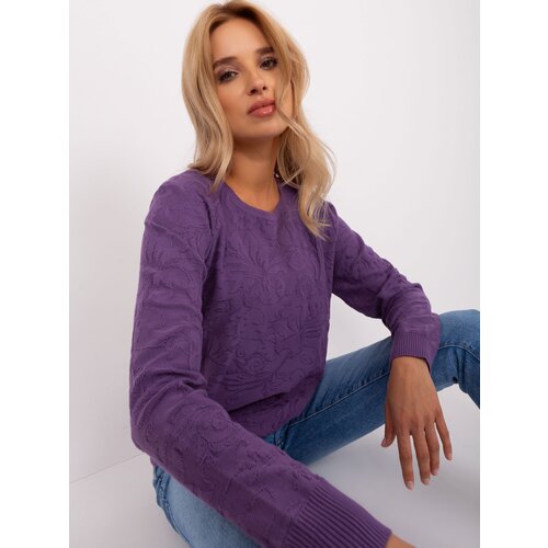 Wool Fashion Italia Sweater-AT-SW-2231A.00P-purple Cene