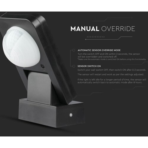  spoljni infracrveni senzor pokreta 360&amp;deg; 1000W/230V IP65 crni Slike