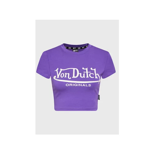 Von Dutch Majica Arta 6230047 Vijolična Regular Fit