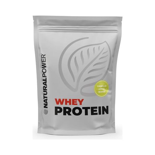 Natural Power Whey Protein 1000g - Vanilija, jabolko in hru&amp;scaron;ka Slike