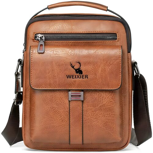 Mu&scaron;ka Crossbody Torba WEIXIER EV-36166 - Tamnosmeđa KP36166 Cene