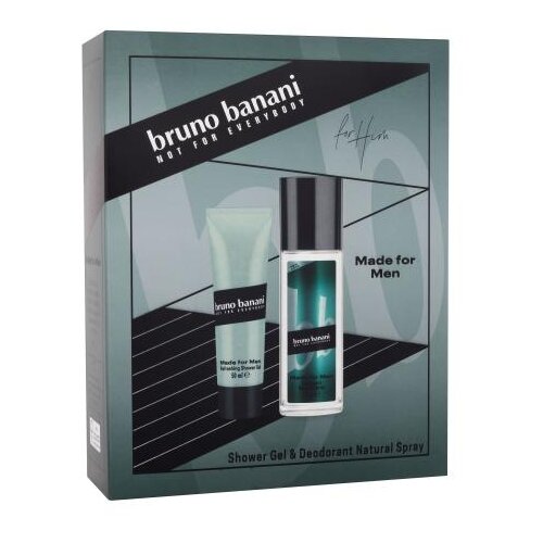 Bruno Banani Made For Men Set dezodorans 75 ml + gel za tu&amp;scaron;iranje 50 ml za mu&amp;scaron;karce Slike