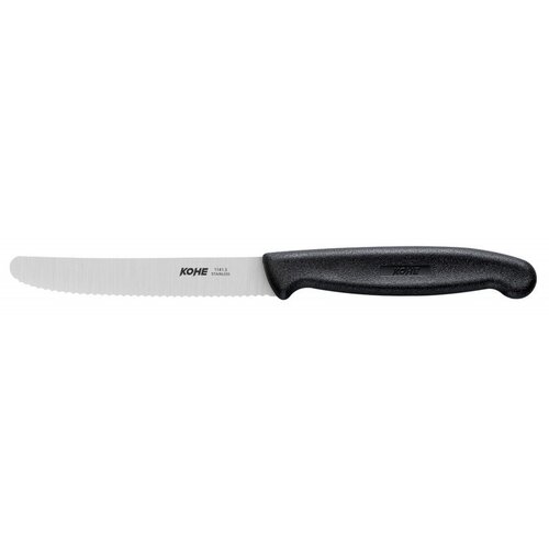 KOHE serrated knife, 104 mm, black Cijene
