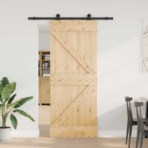  Klizna vrata NARVIK 85 x 210 cm (152,5 cm) Prirodna i crna Cijene