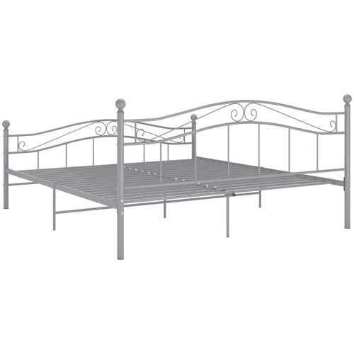  Za krevet sivi metalni 200 x 200 cm Slike
