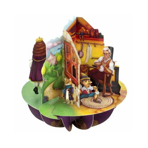 Santoro Pirouettes - Čestitka 3D - Pirouettes, Aladdin, Puss in Boots, Pinocchio Cene