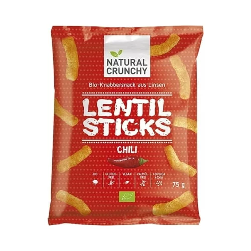 NATURAL CRUNCHY Lentil Sticks Chili Bio