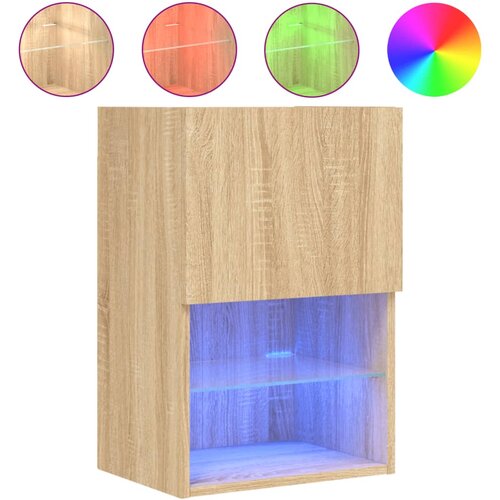 Maison Chic TV omarica - TV stojalo - Televizijska omarica z LED lučkami sonoma hrast 40,5x30x60 cm, (21702255) Cene