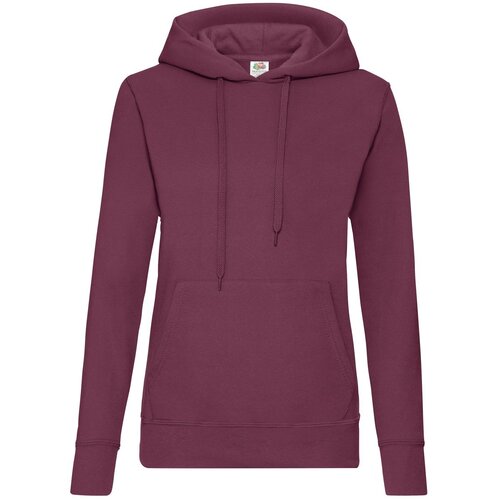 Fruit Of The Loom Burgundy Hooded Sweat Cene