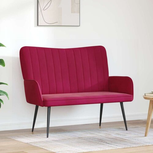  Kauč za dvoje boja crnog vina 115 x 61 x 87 cm Bar&scaron;un Cijene
