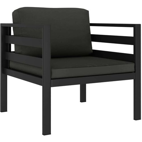 SOFA za jednu osobu s jastucima aluminijska antracit Slike