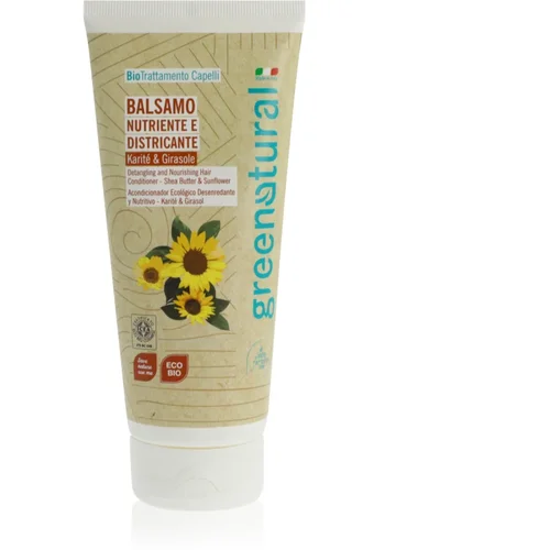 Greenatural Hair Conditioner Sunflower & Shea Butter hranilni balzam za lase s karitejevim maslom 200 ml