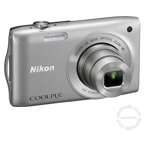 Nikon Coolpix S3300 Silver digitalni fotoaparat Slike