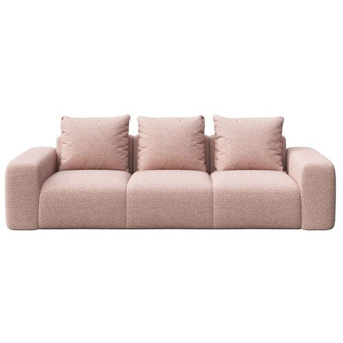 Rodier Rožnata sedežna garnitura iz tkanine bouclé 287 cm Monce – Cene
