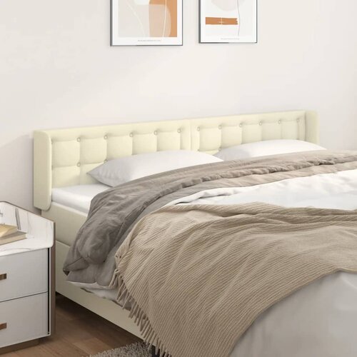  Uzglavlje s ušima krem 163x16x78/88 cm od od umjetne kože Cene
