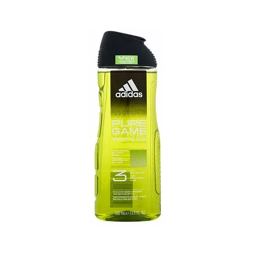 Adidas Pure Game Shower Gel 3-In-1 gel za tuširanje 400 ml za muškarce
