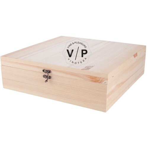 Drvena kutija za 4 boce natur Cene