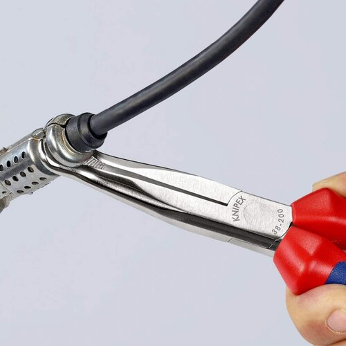 Knipex hromirana mehaničarska kle&amp;scaron;ta za hvatanje kablova svećica - pod 45&amp;deg; (38 95 200) Slike