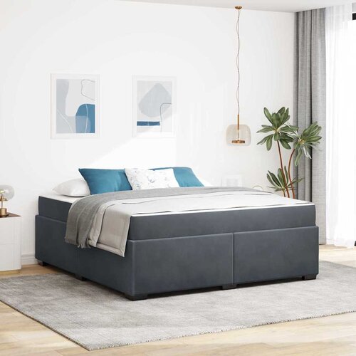  Krevetna konstrukcija Tamno siva 180 x 200 cm tkanina Cijene