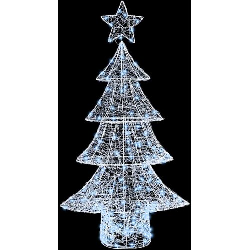  Božićno drvce s 160 LED svjetlima Hladna bijela 150 cm Akril Slike
