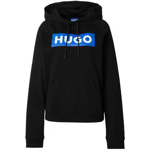 Hugo Blue Sweater majica 'Dariane' azur / crna / bijela