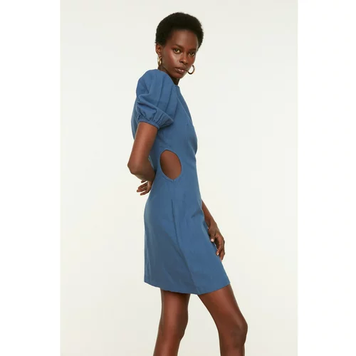 Trendyol Navy Blue Cut Out Detailed Dress