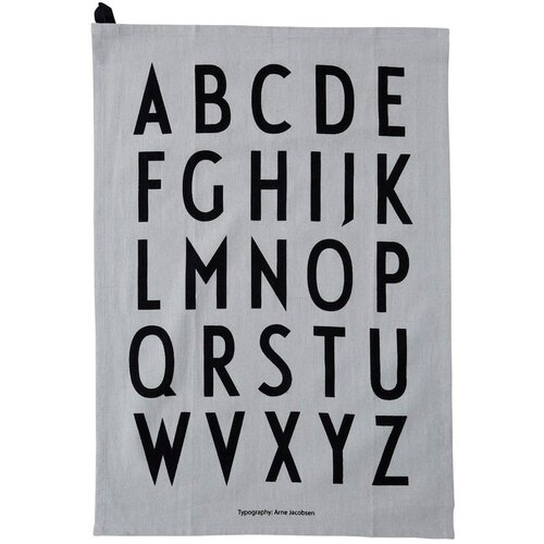 Design Letters siva pamučna kuhinjska krpa Alphabet, 40 x 60 cm Cijene