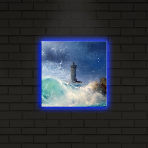 Wallity Zidna slika sa LED osvetljenjem 2828DACT-3, 28x28 cm Cene