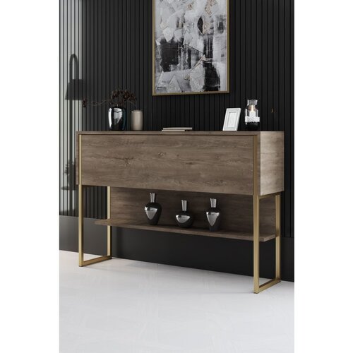 Hanah home komoda luxe - gold, walnut goldwalnut dresser Slike