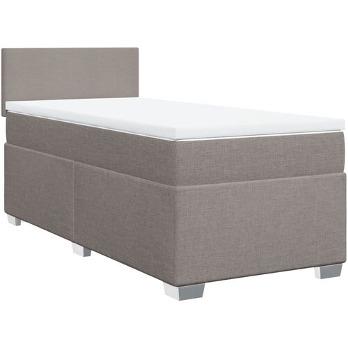 Maison Chic Box spring postelja - Vzmetna postelja z vzmetnico taupe 100x200 cm blago SL10186, (21885524) Cene
