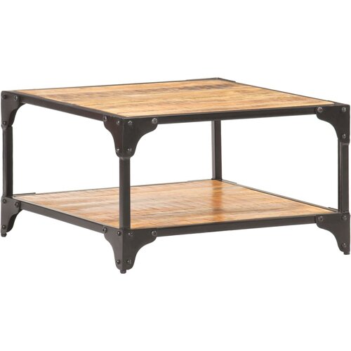 Stolić za kavu 60 x 60 x 35 cm od masivnog drva manga Slike