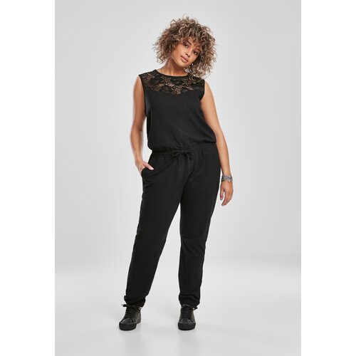 UC Ladies Ladies Lace Block Jumpsuit black Slike