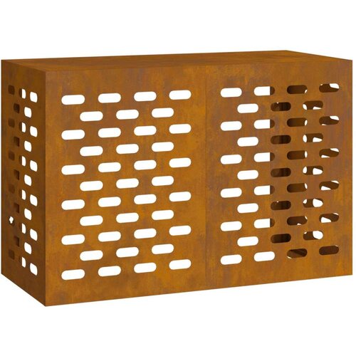 VidaXL Pokrov za klima uređaj Corten čelik Čelik 90 x 40 x 60 cm Slike