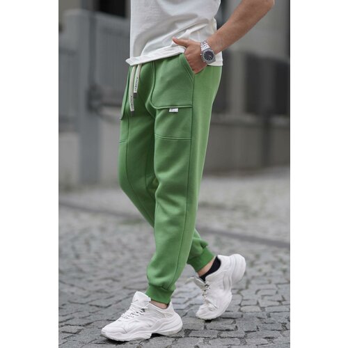Madmext Green Cargo Pocket Basic Sweatpants 6527 Slike