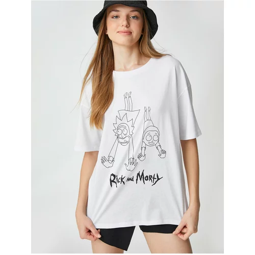 Koton Rick And Morty T-Shirt Crew Neck Short Sleeve Licensed